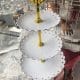 white tiered tray