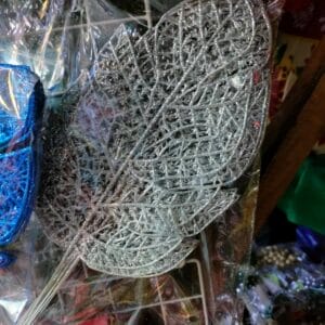 Silver Christmas Leaves Christmas Decoration Christmas decoration Silver Christmas Leaves