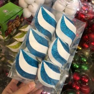 Blue Twist Ball Ornaments Christmas Balls christmas Blue Twist Ball Ornaments