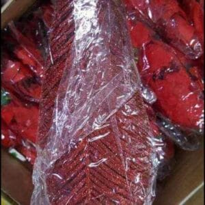 Red Fern Leaves Ornaments Christmas Decoration christmas Red Fern Leaves Ornaments