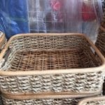 Large Rectangular Baskets with Handle
