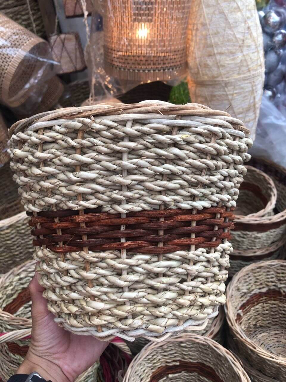 Basket Small Two Tone Basket