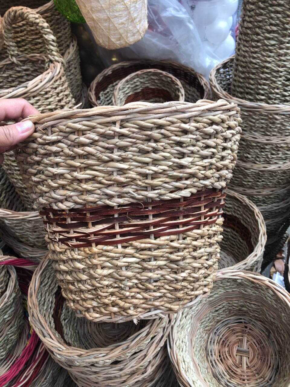 Basket Medium Two Tone Basket basket