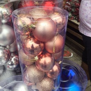 Christmas Decoration Rosegold Christmas Balls balls