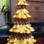 Yellow Christmas Tree Figurines
