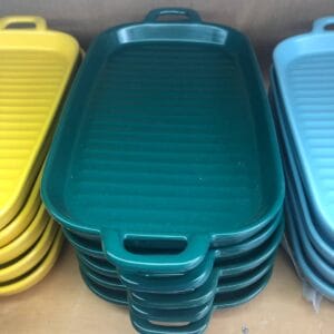 Green Serving Platters