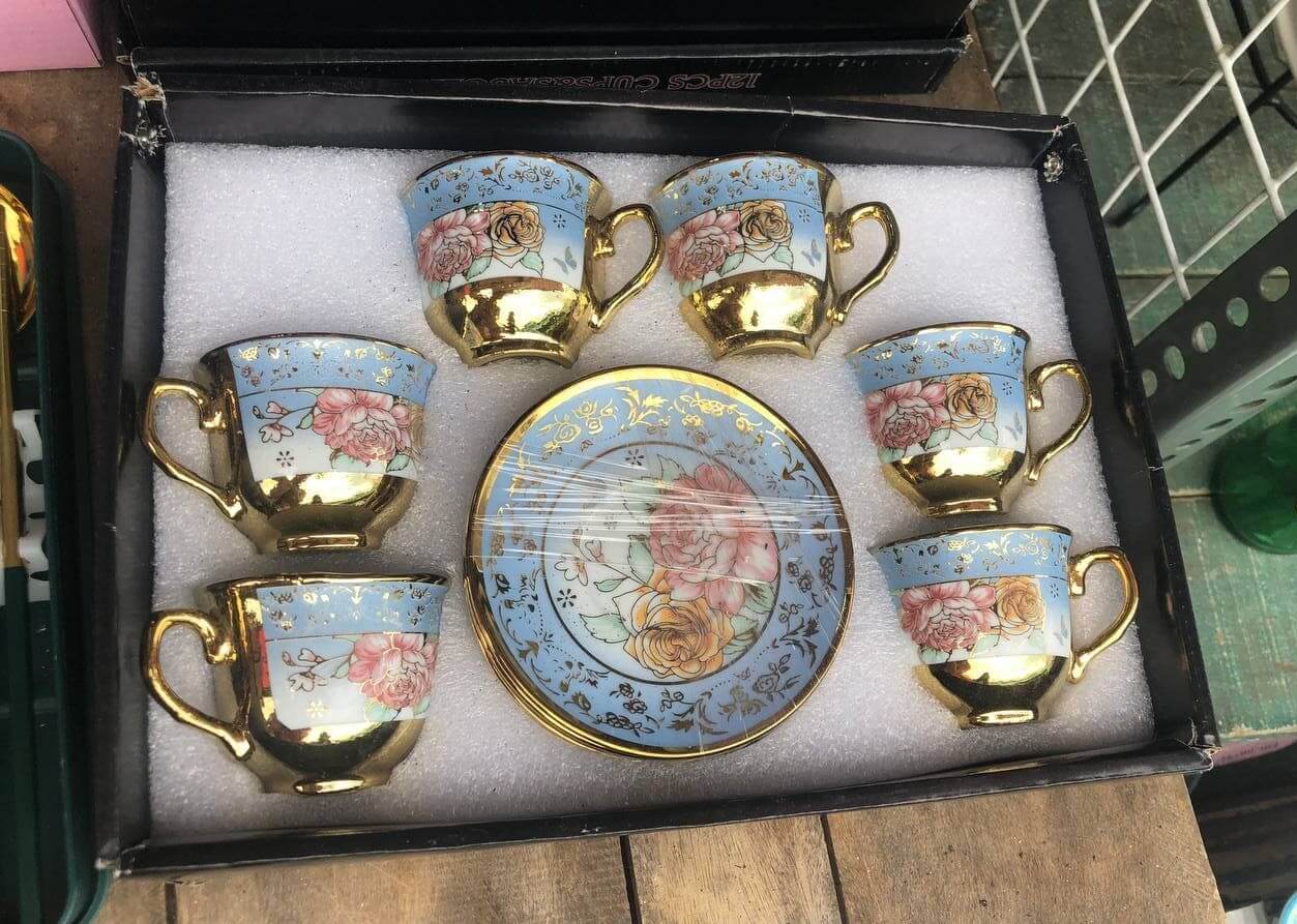 Cups and Saucers Blue Flower Ceramic Coffee Cup Saucer ceramic cup and saucer