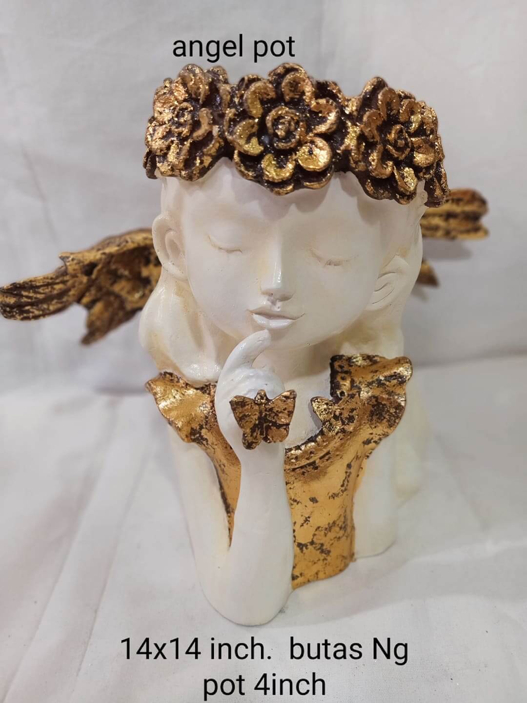 Pots Gold Angel Pot plant pot