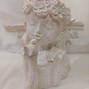 White Face Flower Pot