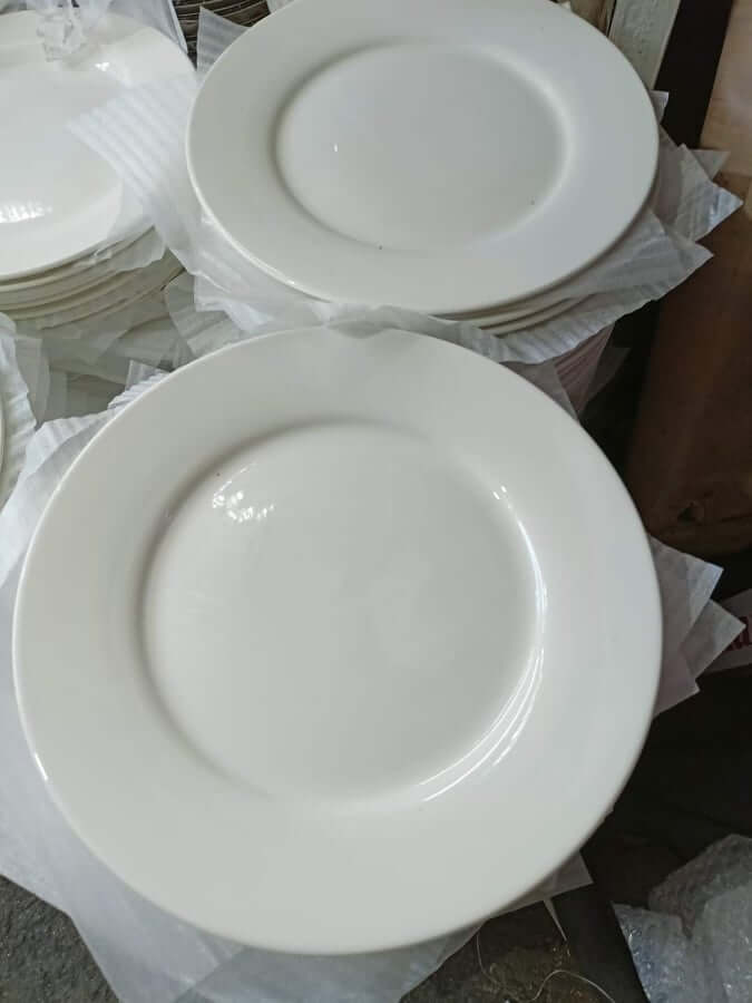 Dinnerware White Round Plate ceramic plate