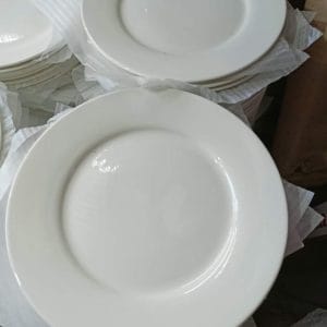 Dinnerware White Round Plate ceramic plate