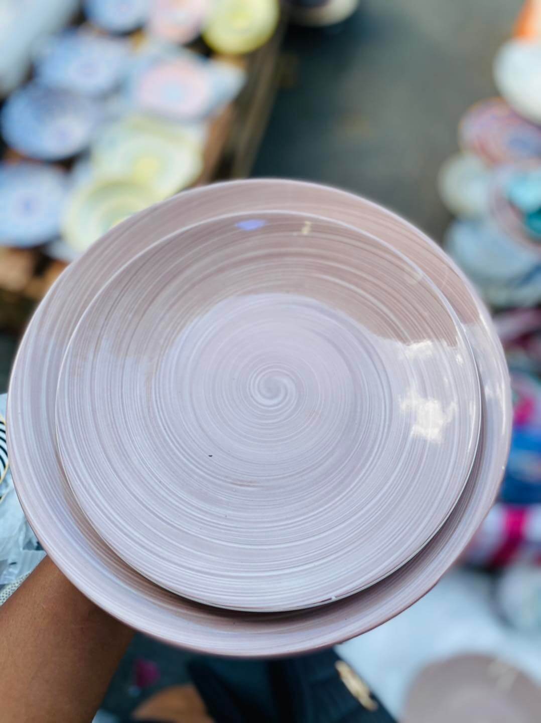 Dinnerware Pink Dinner Plate Set ceramic plate