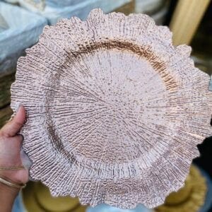 Rosegold Reef Style Charger Plate