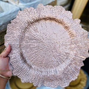 Dinnerware Rosegold Reef Style Charger Plate charger plate
