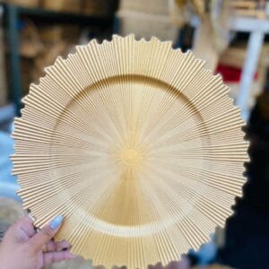 Gold Round Charger Plate