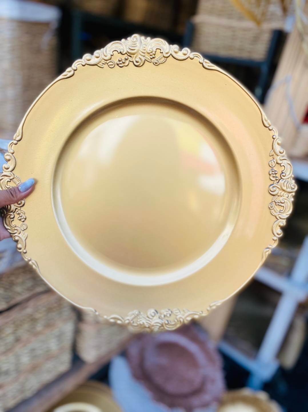 Dinnerware Antique Style Charger Plate charger plate