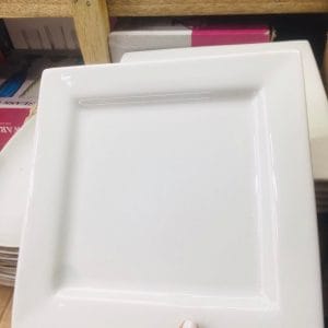 Dinnerware Ceramic White Square Plate ceramic plate