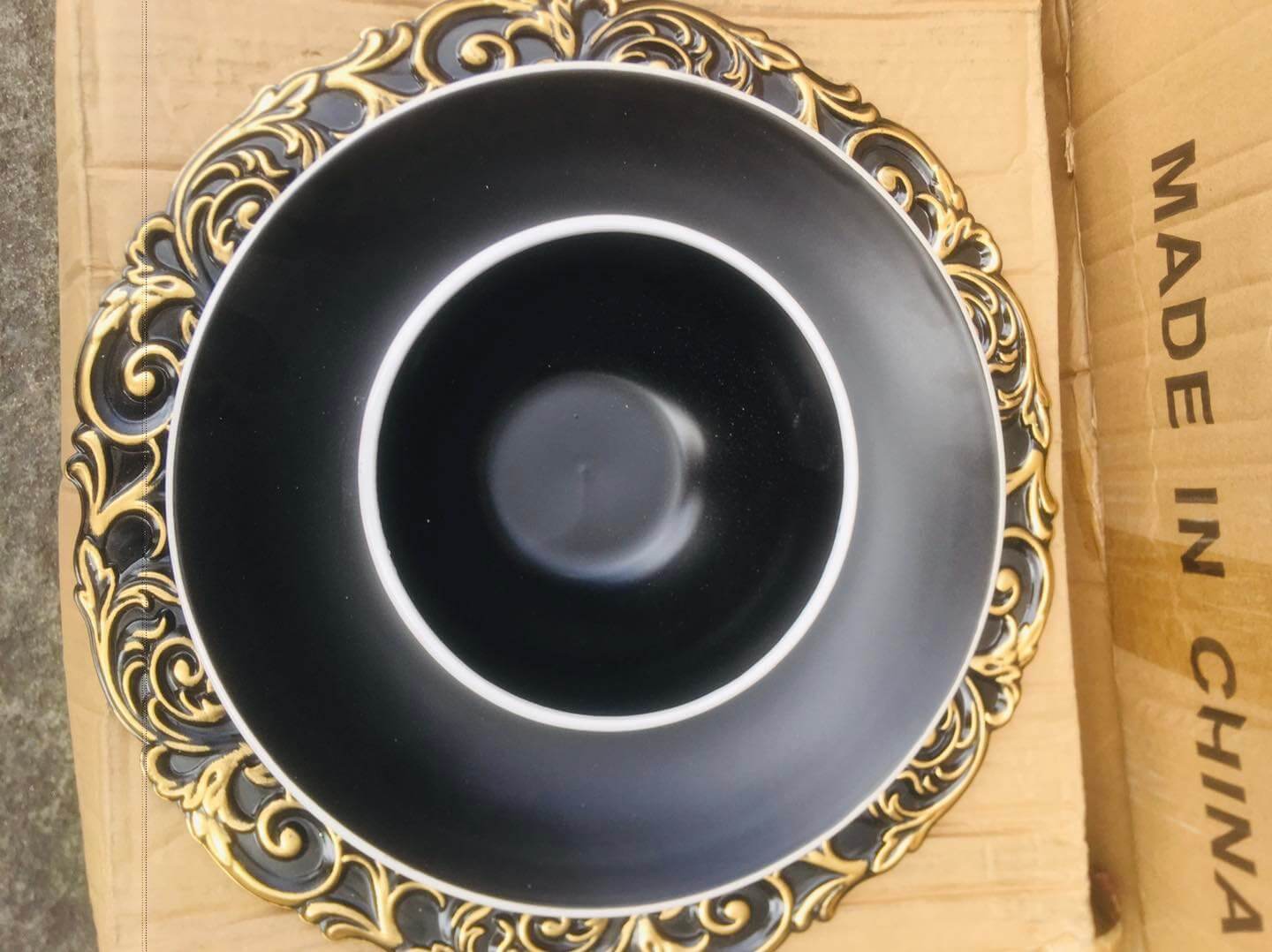 Dinnerware Matte Black Plate and Bowl bowl