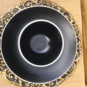Matte Black Plate and Bowl Dinnerware bowl Dinnerware Matte Black Plate and Bowl bowl