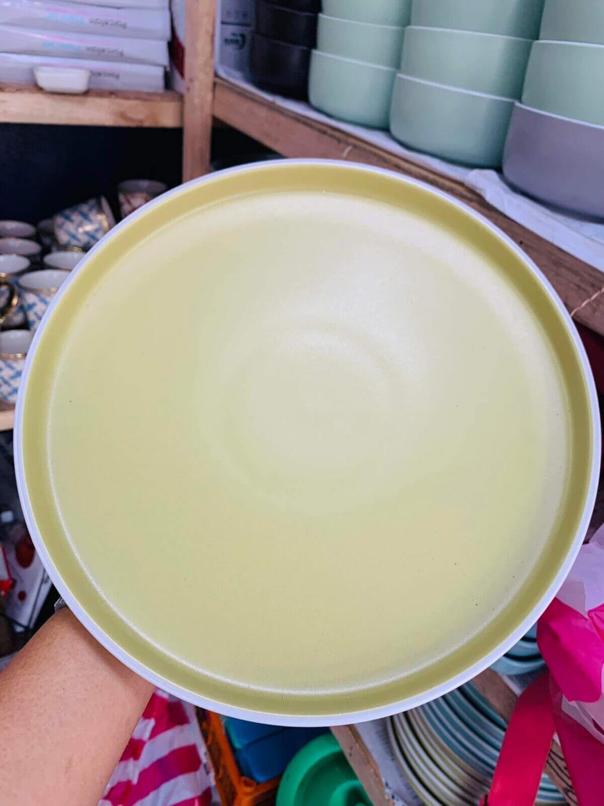 Dinnerware Yellow Matte Ceramic Plate ceramic plate