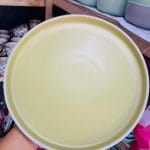 Yellow Matte Ceramic Plate