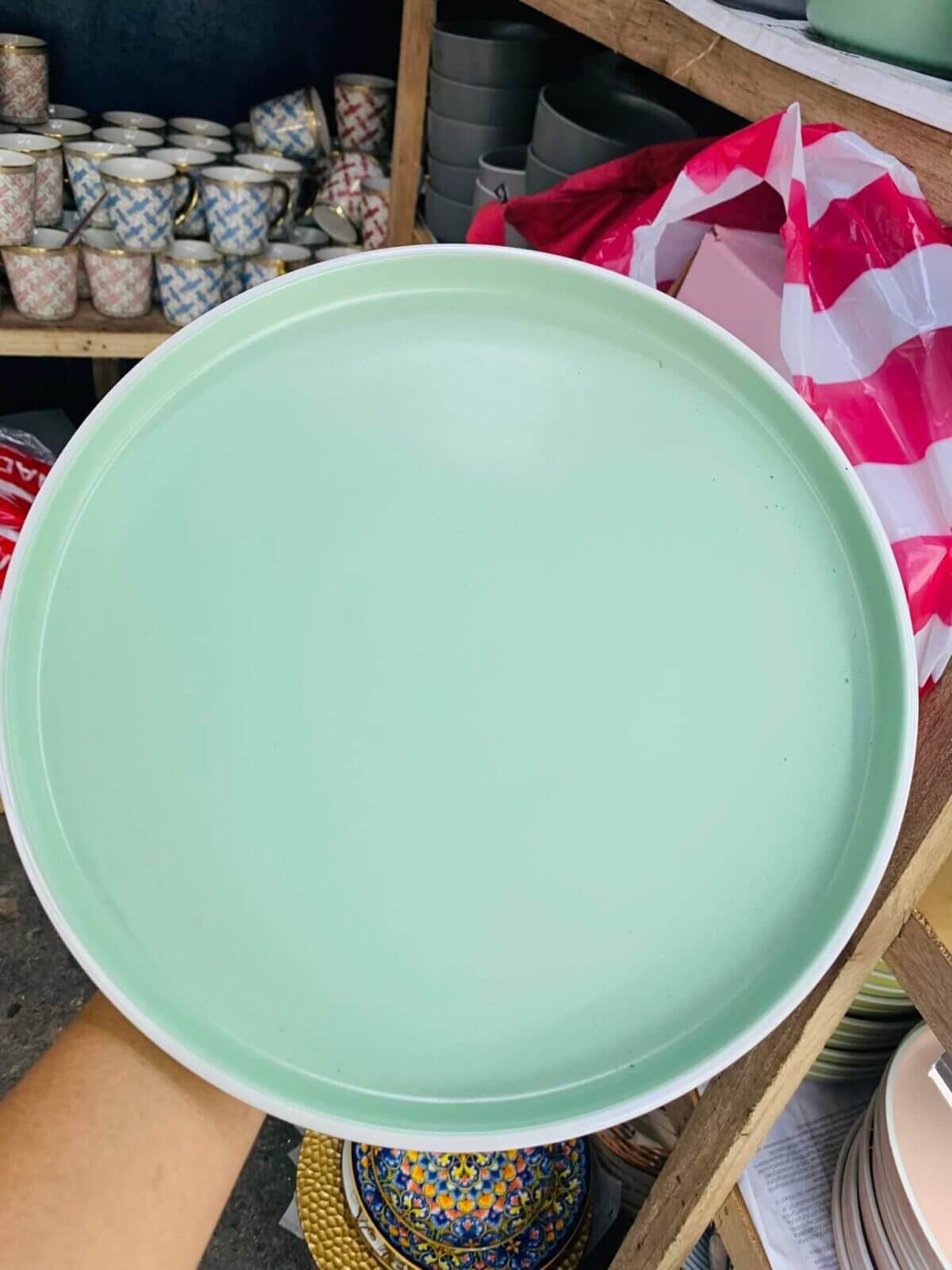 Dinnerware Green Matte Ceramic Plate ceramic plate