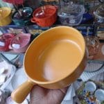 Yellow Round Minimalist Nordic Ceramic Baking Pan