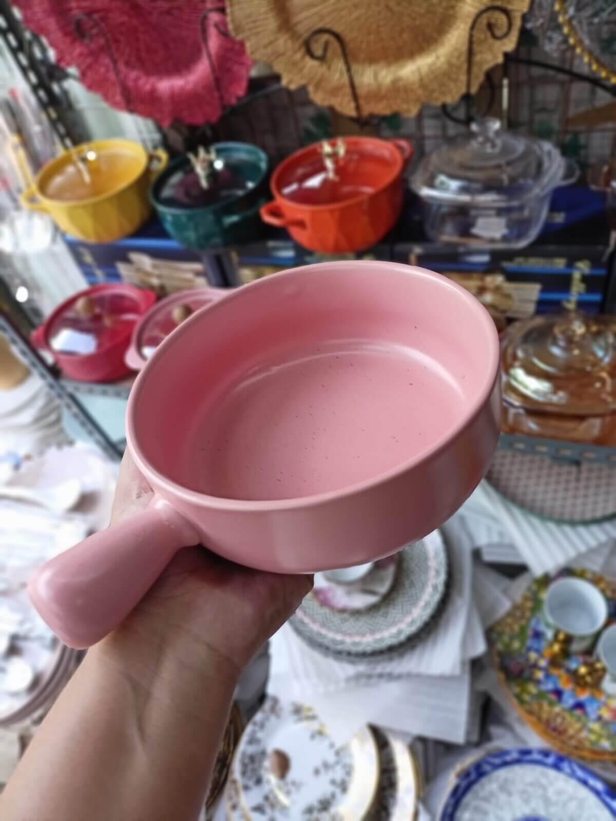 Bowls Pink Round Minimalist Nordic Ceramic Baking Pan bowl