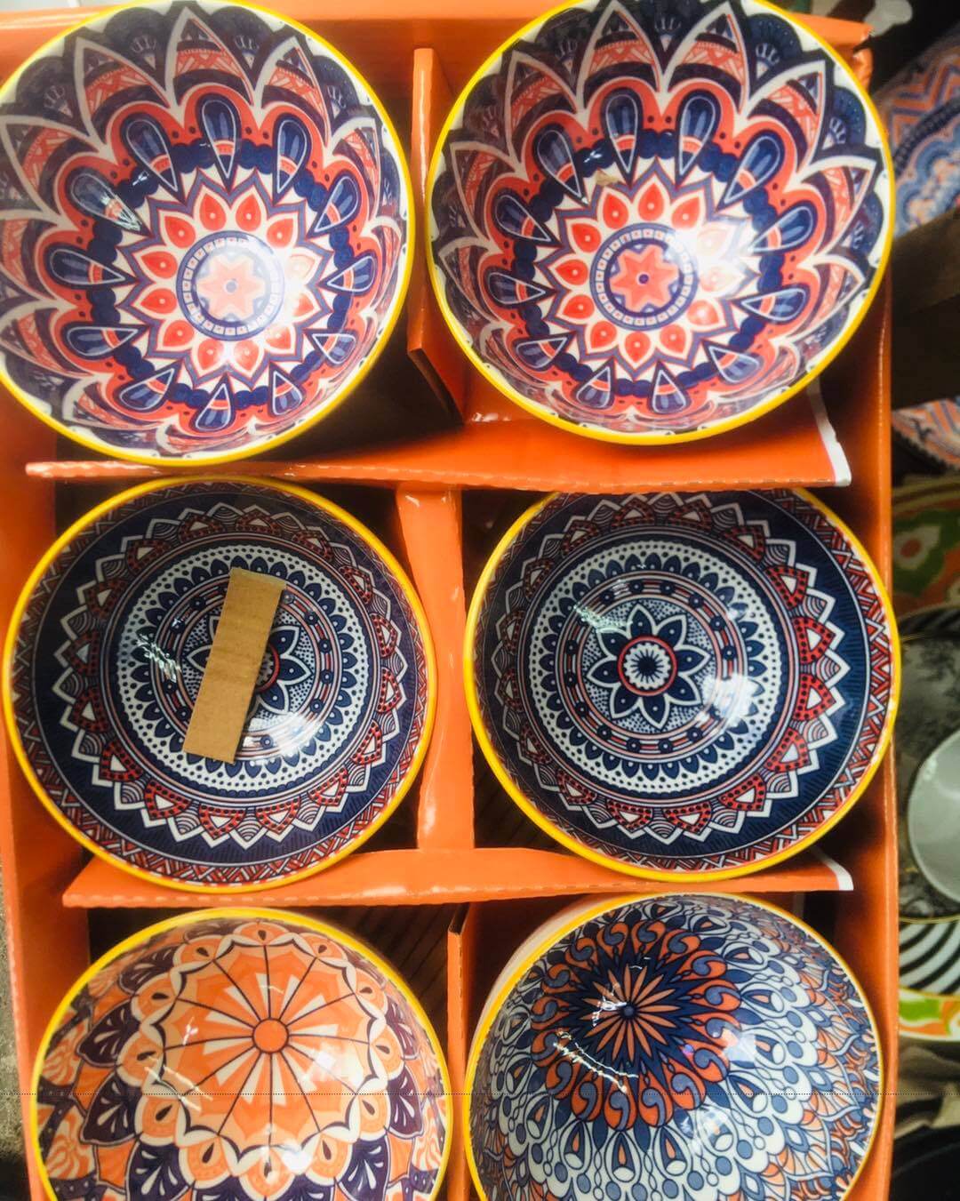 Bowl Set Bohemian Moroccan Style Ceramic Bowls bohemian bowl
