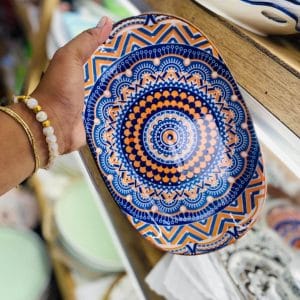 Orange Moroccan Serving Plate Ceramic Plates ceramic plate Ceramic Plates Orange Moroccan Serving Plate ceramic plate