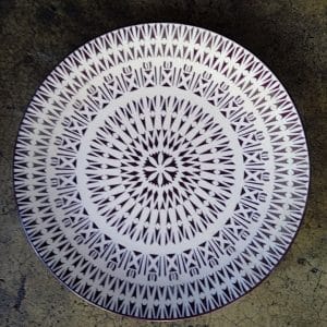 Dinnerware Geometric Flower Pattern ceramic