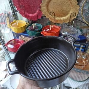 Black Nordic Style Ceramic Bowl With Handle