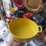 Yellow Nordic Style Ceramic Bowl With Handle
