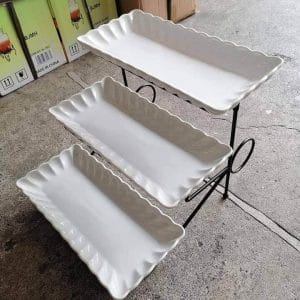 Plates 3 Tier Rectangular Serving Tray 3 tier serving tray