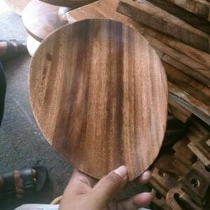 Oval Wooden Plate