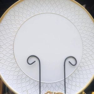 Dinnerware White Gold Lining Charger Plate charger plate