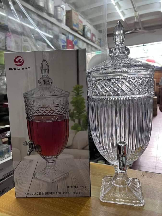 Glass 4.5L Beverage Dispenser Beverage dispenser