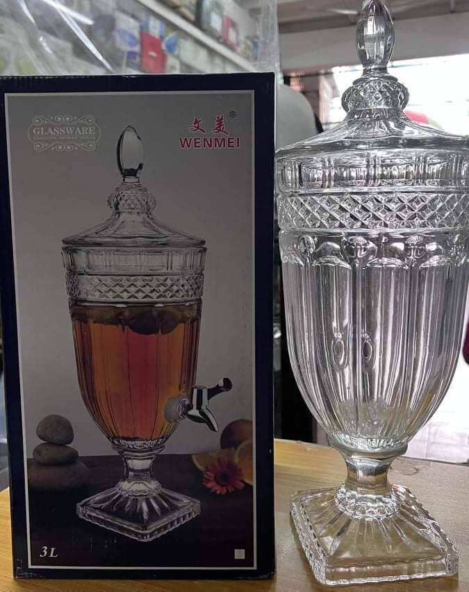 Glass 3L Beverage Dispenser Beverage dispenser