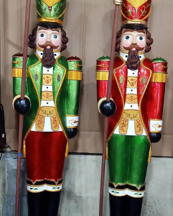 6ft wooden store nutcracker