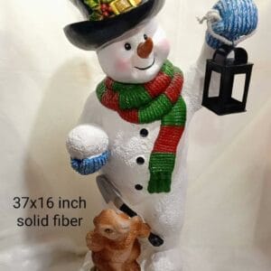 Snowman Figurine with Lamp Christmas Decoration Christmas decoration Snowman Figurine with Lamp