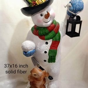 Snowman Figurine with Lamp Christmas Decoration Christmas decoration Christmas Decoration Snowman Figurine with Lamp Christmas decoration