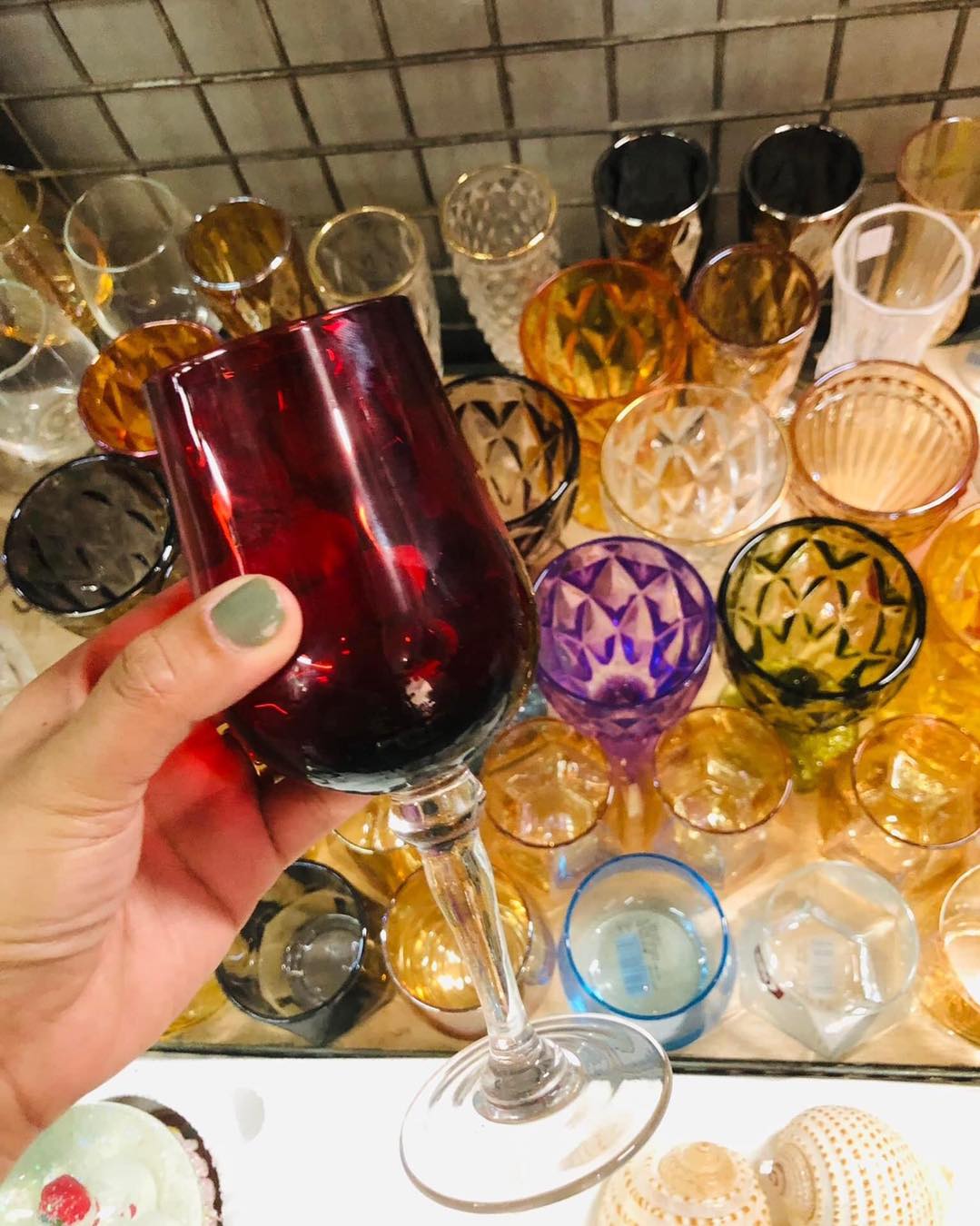 Glass Red Wine Glass ceramic glass