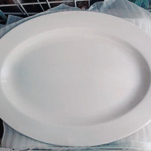Bowls White Oval Serving Platters ceramic plate
