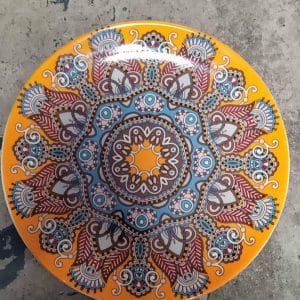 Peacock Pattern Mandala Plates Plates ceramic plate Plates Peacock Pattern Mandala Plates ceramic plate