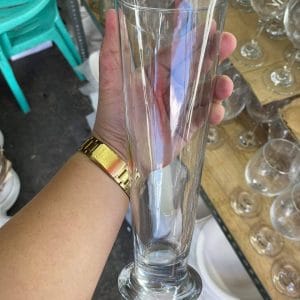 Glass Footed Pilsner Glass beer glass