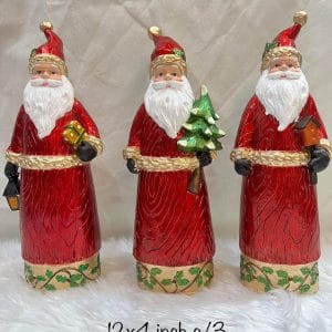Set of 3 Santa Figurines Christmas Decoration Christmas decoration Christmas Decoration Set of 3 Santa Figurines Christmas decoration