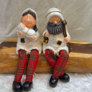 Holy Family Figurine (White) Christmas Decoration christmas Christmas Decoration Holy Family Figurine (White) christmas