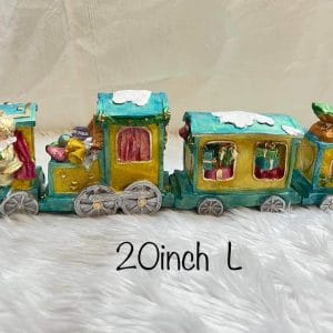 Santa Yellow Train Decoration Christmas Decoration Christmas decoration Christmas Decoration Santa Yellow Train Decoration Christmas decoration